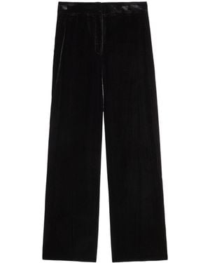 Veronica Beard Simple Velvet Trousers - Black