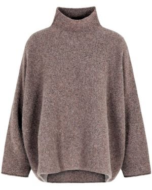 Giorgio Armani Cashmere Mock-Neck Sweater - Brown