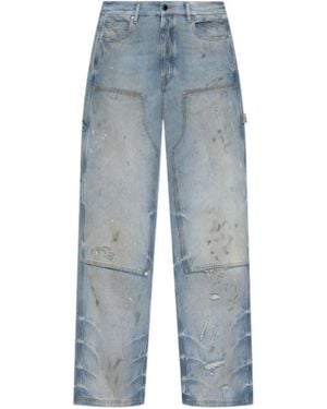 Amiri Distressed Lightweight Carpenter Jeans - Blue