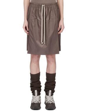 Moncler Moncler Rick Owens Logo Embroidered Drawstring Shorts - Multicolour