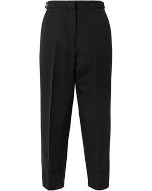 Lanvin Twill Tapered Trousers - Black