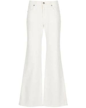 P.A.R.O.S.H. Belt-Loops Five-Pockets Jeans - White