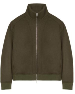Jil Sander Quilted Zipper Jacket - Green