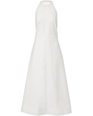Rohe Cotton-Blend Poplin Midi Dress - White