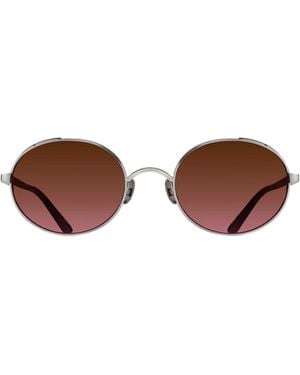Matsuda Round-Frame Sunglasses - Brown