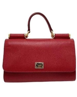Dolce & Gabbana Flap Shoulder Bag - Red