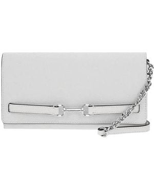 Michael Kors Carson Large Pebbled Leather Convertible Crossbody Bag - Gray