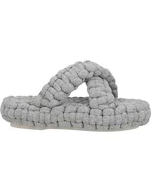 Chloé Simple Slippers - Gray