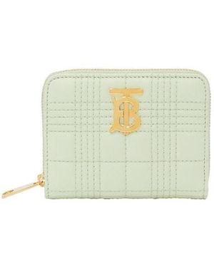 Burberry Logo-Plaque Zip-Fastening Purse - Multicolour