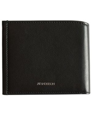 JW Anderson Logo-Detail Wallet - Black