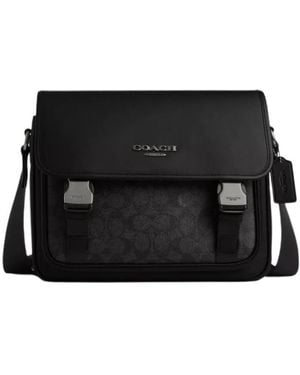COACH Logo Shoulder Bag - Black