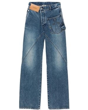 JW Anderson Jw Anderson Twisted Jeans - Blue