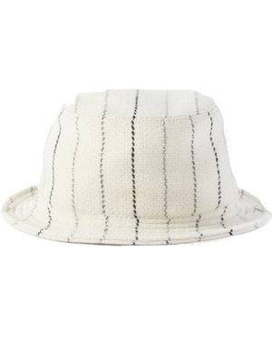 Gabriela Hearst Striped Hat - White