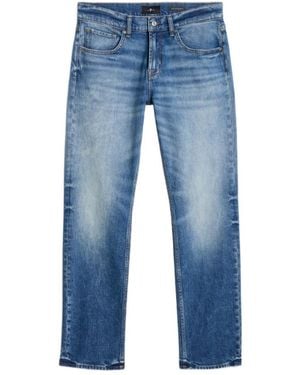 7 For All Mankind Straight-Leg Wide-Leg Jeans - Blue