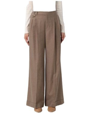 Ralph Lauren Lauren Wilva Pleated Pants - Brown