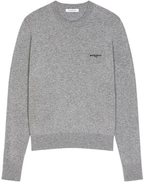 Givenchy Logo Embroidered Jumper - Grey
