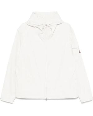 Moncler Long-Sleeved Casual Jacket - White
