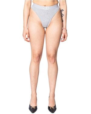 Marine Serre Moon Logo Stretched Jersey High-Waist Briefs - Multicolour