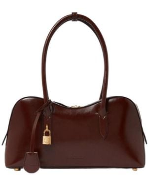Stella McCartney Ryder Padlock-Detail Shoulder Bag - Brown