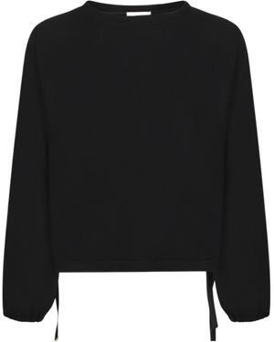Herno Drawstring-Hem Sweatshirt - Black