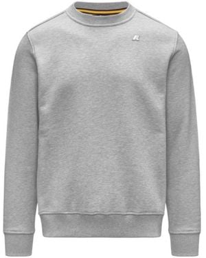 K-Way Baptiste Logo-Patch Sweatshirt - Grey