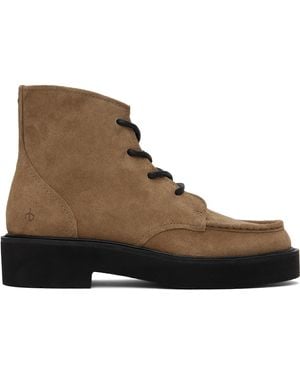 Rag & Bone Khaki Tucker Suede Boots - Black