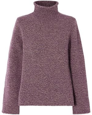 The Elder Statesman Flow Cashmere Turtleneck Jumper - Purple