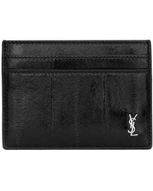Saint Laurent Logo Card Holder - Black
