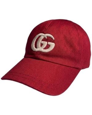 Gucci Children's Cotton Baseball Hat - Red