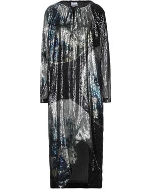 Ganni Midi Dress Polyester - Black