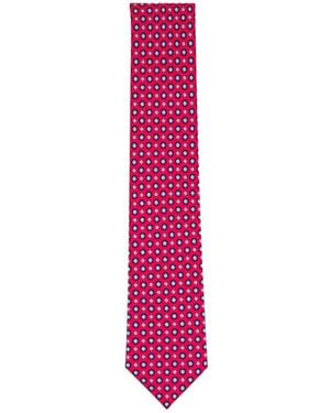 Brioni Printed Tie - Pink