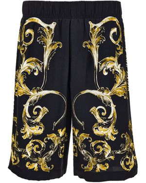 Versace Jeans Couture Couture Barocco-Print Shorts - Blue