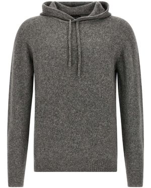 Roberto Collina Knitted Hoodie - Gray