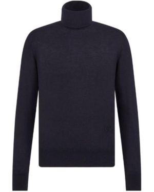 Dior Cd Icon Turtleneck Jumper - Blue