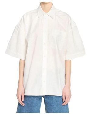 Nackiyé Collared Short-Sleeved Shirt - White
