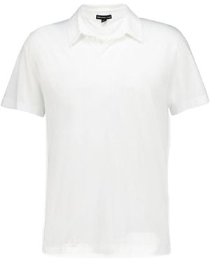 James Perse Brushed Lotus Polo Shirt - White