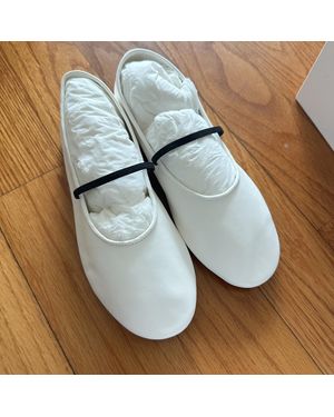 The Row Elastic Ballet Shoes - Blue