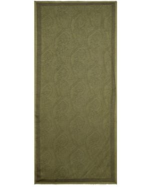 Etro Paisley-Pattern Scarf - Green