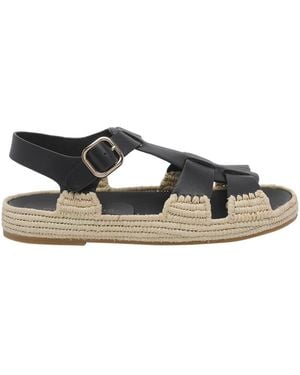Paloma Barceló Paloma Barceló Yuka Flat Sandals - Black