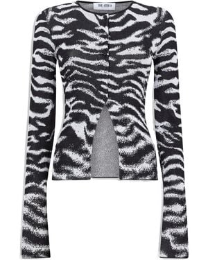 The Attico Long-Sleeve Cardigan - Black