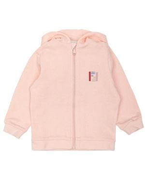 Fendi Logo-Embroidered Zip-Up Hoodie - Pink