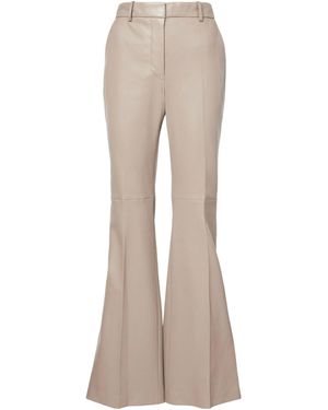 JOSEPH Flared Casual Trousers - Natural