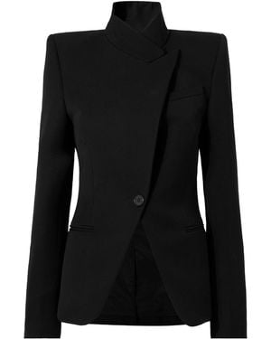 McQueen Twisted Spliced Jacket - Black