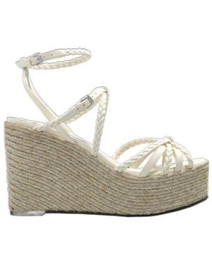 Jimmy Choo Nyra Wedge Sandals - Metallic
