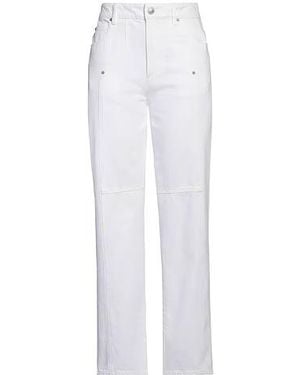Isabel Marant High-Waisted Straight-Leg Jeans - White