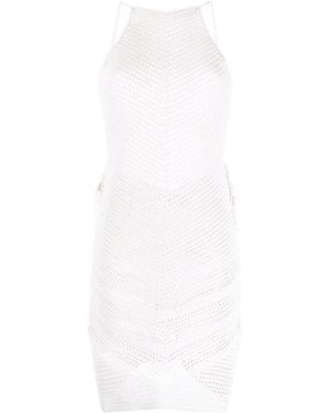 Bottega Veneta Sleeveless Knitted Dress - White