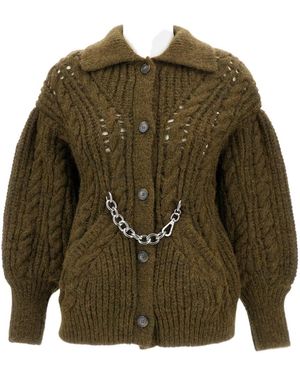 Simone Rocha Long-Sleeved Cardigan - Green