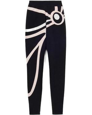 PUCCI Marmo-Jacquard Leggigns - Blue