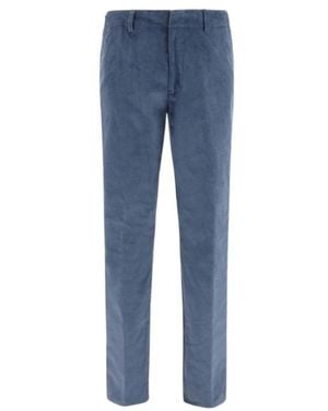 Etro Roma Corduroy Utility Trousers - Blue