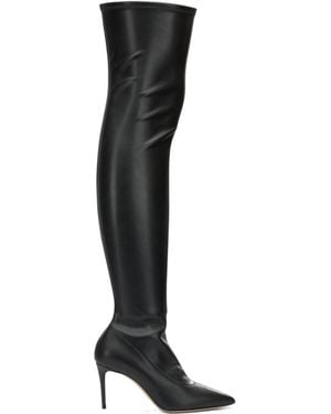 Casadei Over-The-Knee Stiletto Boots - Black